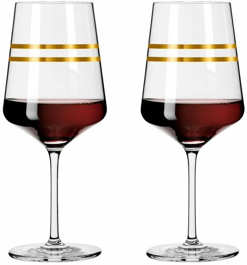 Copas de vino Ritzenhoff Red wine glass set of 2 Celebration Deluxe 001, Sonja Eikler, crystal glass, 540 ml, 6141001