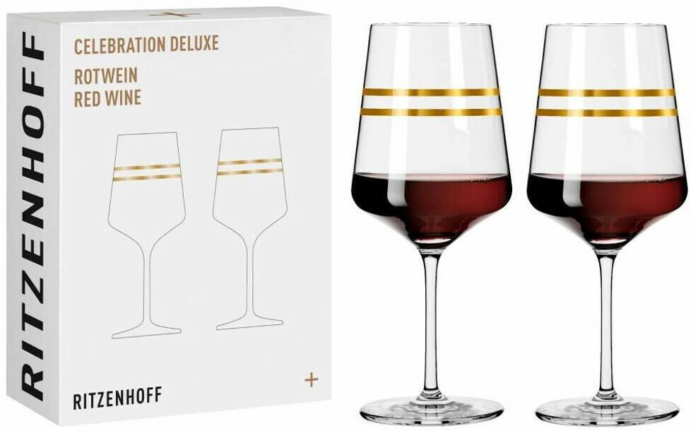 Copas de vino Ritzenhoff Red wine glass set of 2 Celebration Deluxe 001, Sonja Eikler, crystal glass, 540 ml, 6141001